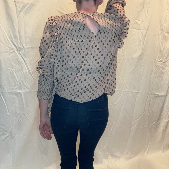 JOIE NWOT XS Jamila Embroidered Top - Picture 4 of 4